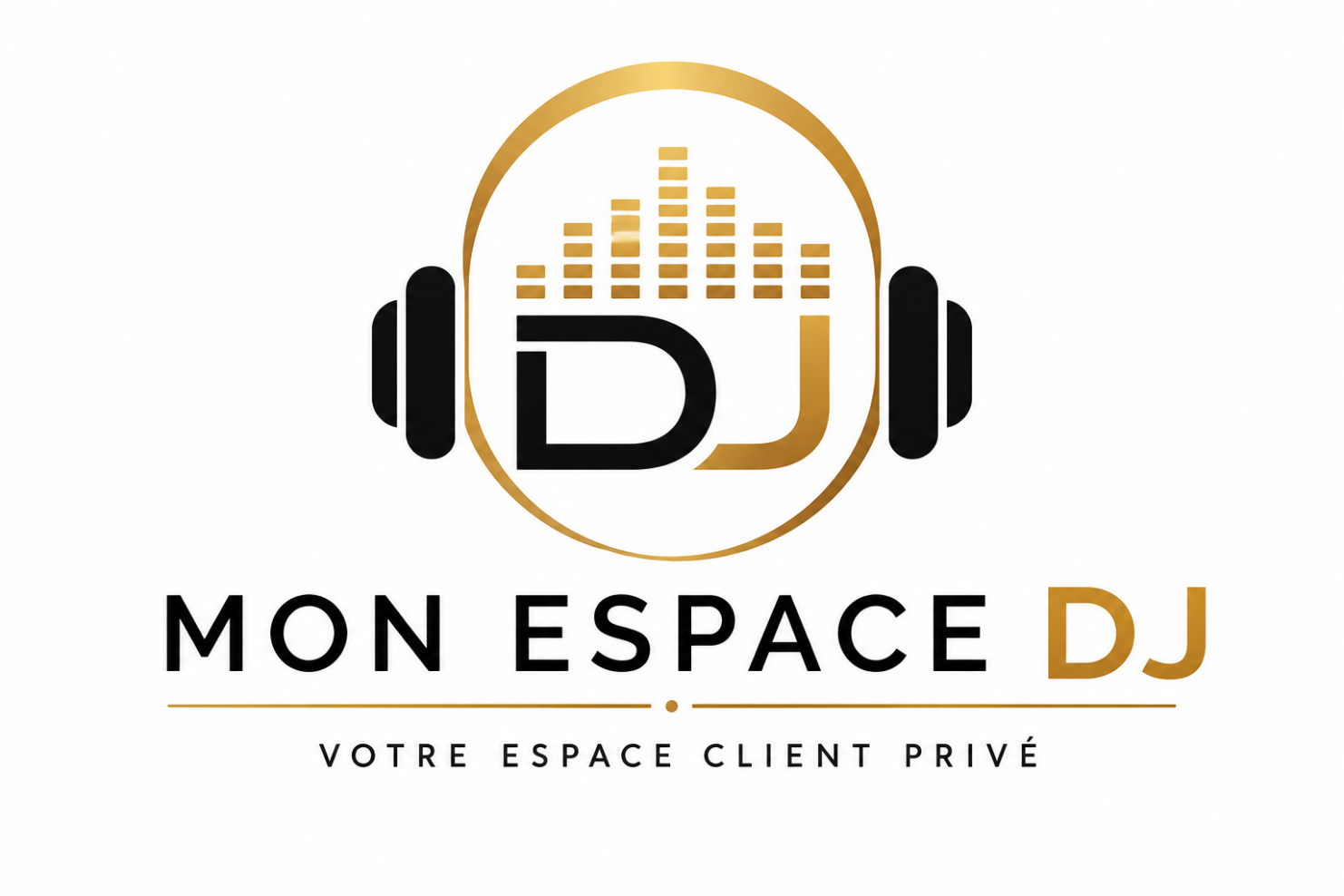 Logo Mon Espace DJ, espace client privé pour la préparation d'événements et mariages