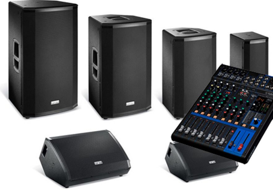 Matériel sono et éclairage pour soirée événementielle